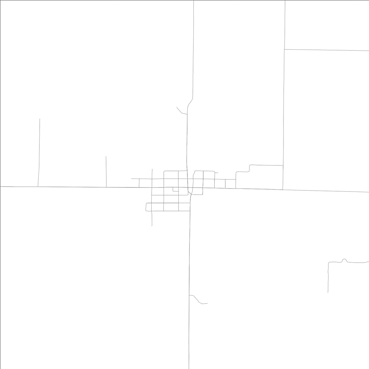 ROAD MAP OF WEST POINT, ILLINOIS BY MAPBAKES