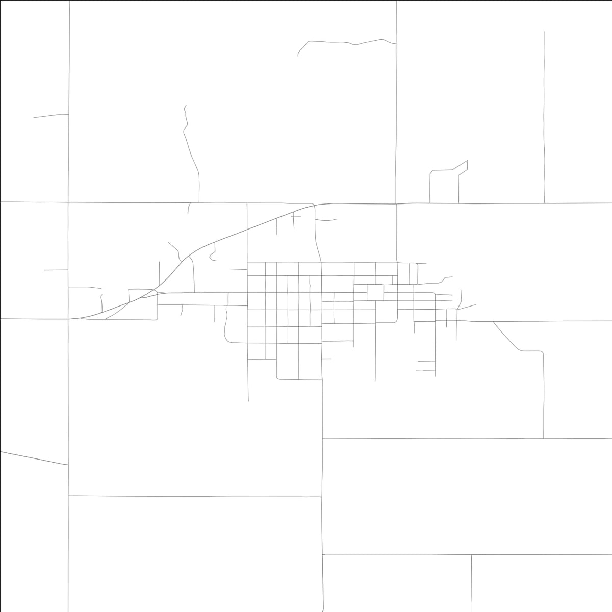 ROAD MAP OF WEST SALEM, ILLINOIS BY MAPBAKES