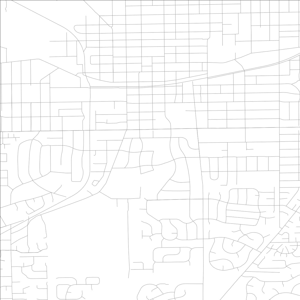 ROAD MAP OF WHEATON, ILLINOIS BY MAPBAKES