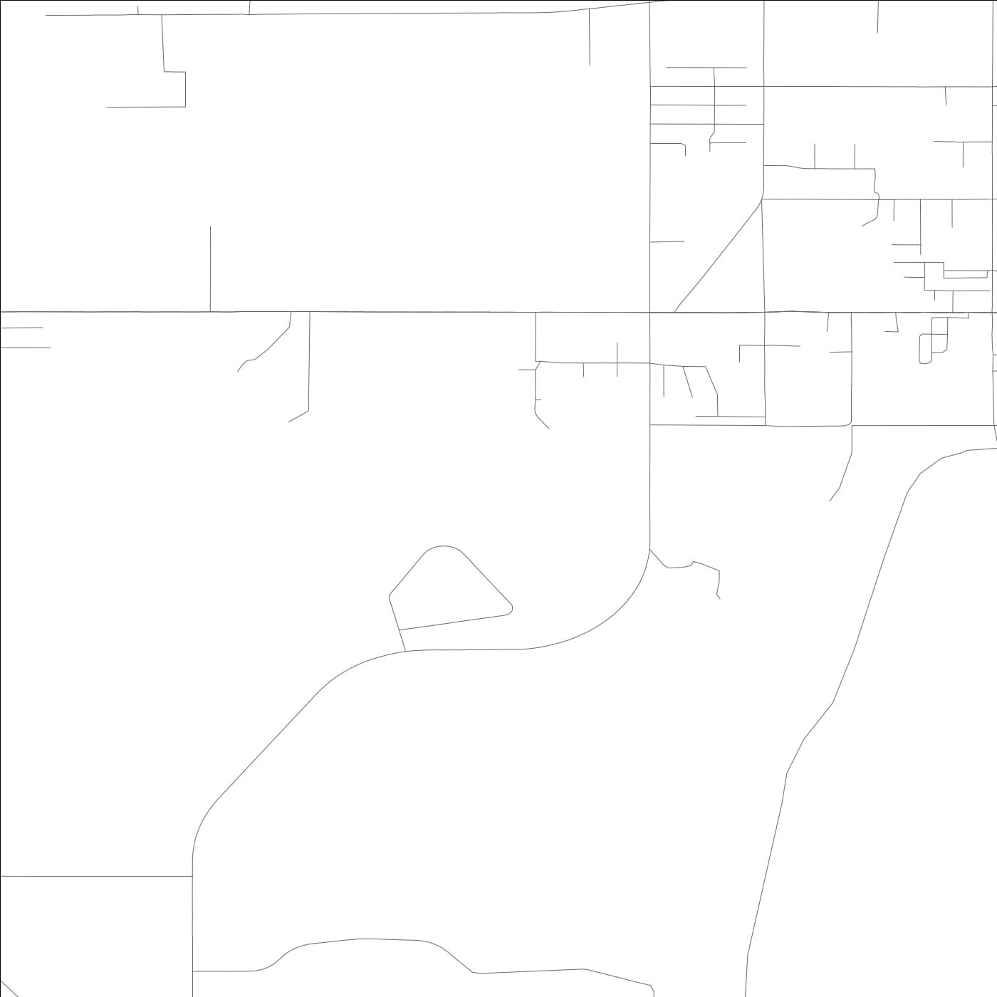 ROAD MAP OF THERMALITO, CALIFORNIA BY MAPBAKES