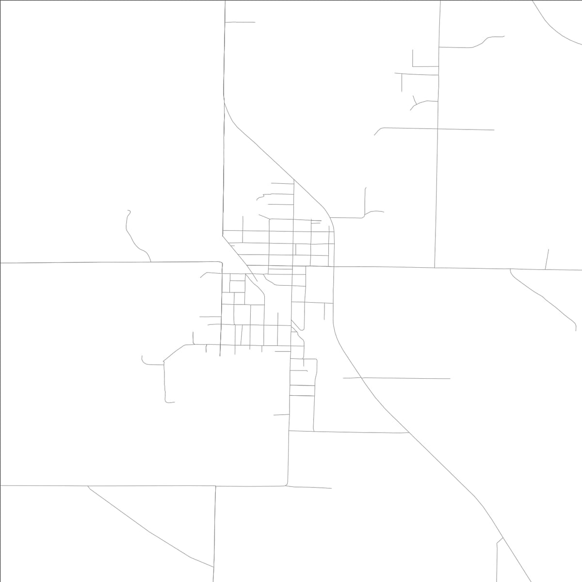 ROAD MAP OF WILLISVILLE, ILLINOIS BY MAPBAKES