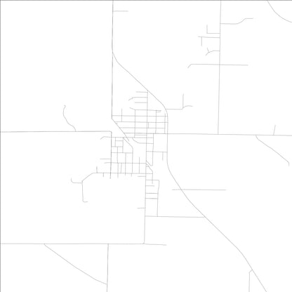 ROAD MAP OF WILLISVILLE, ILLINOIS BY MAPBAKES