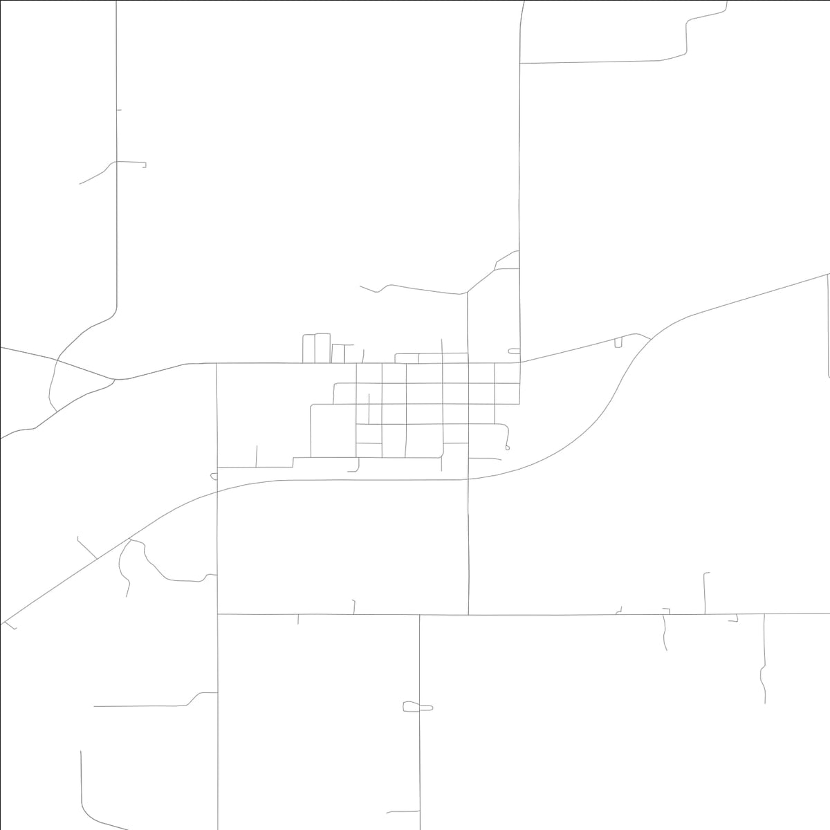 ROAD MAP OF DARLINGTON, INDIANA BY MAPBAKES