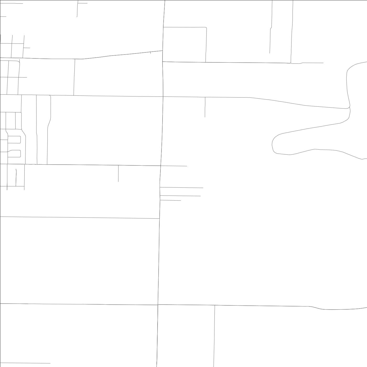 ROAD MAP OF TOOLEVILLE, CALIFORNIA BY MAPBAKES