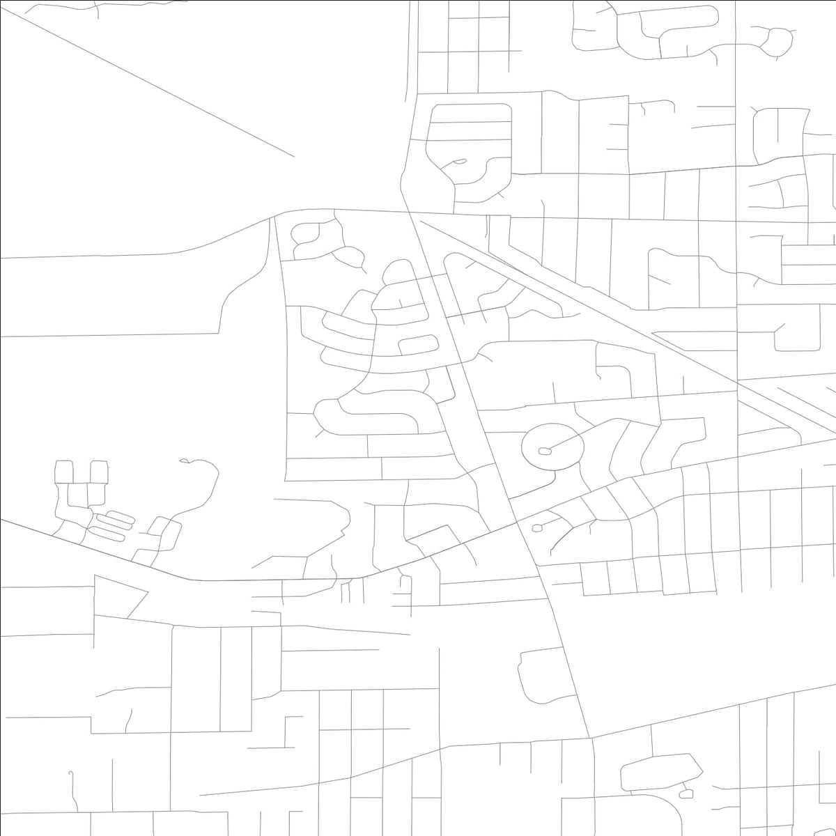 ROAD MAP OF WINFIELD, ILLINOIS BY MAPBAKES