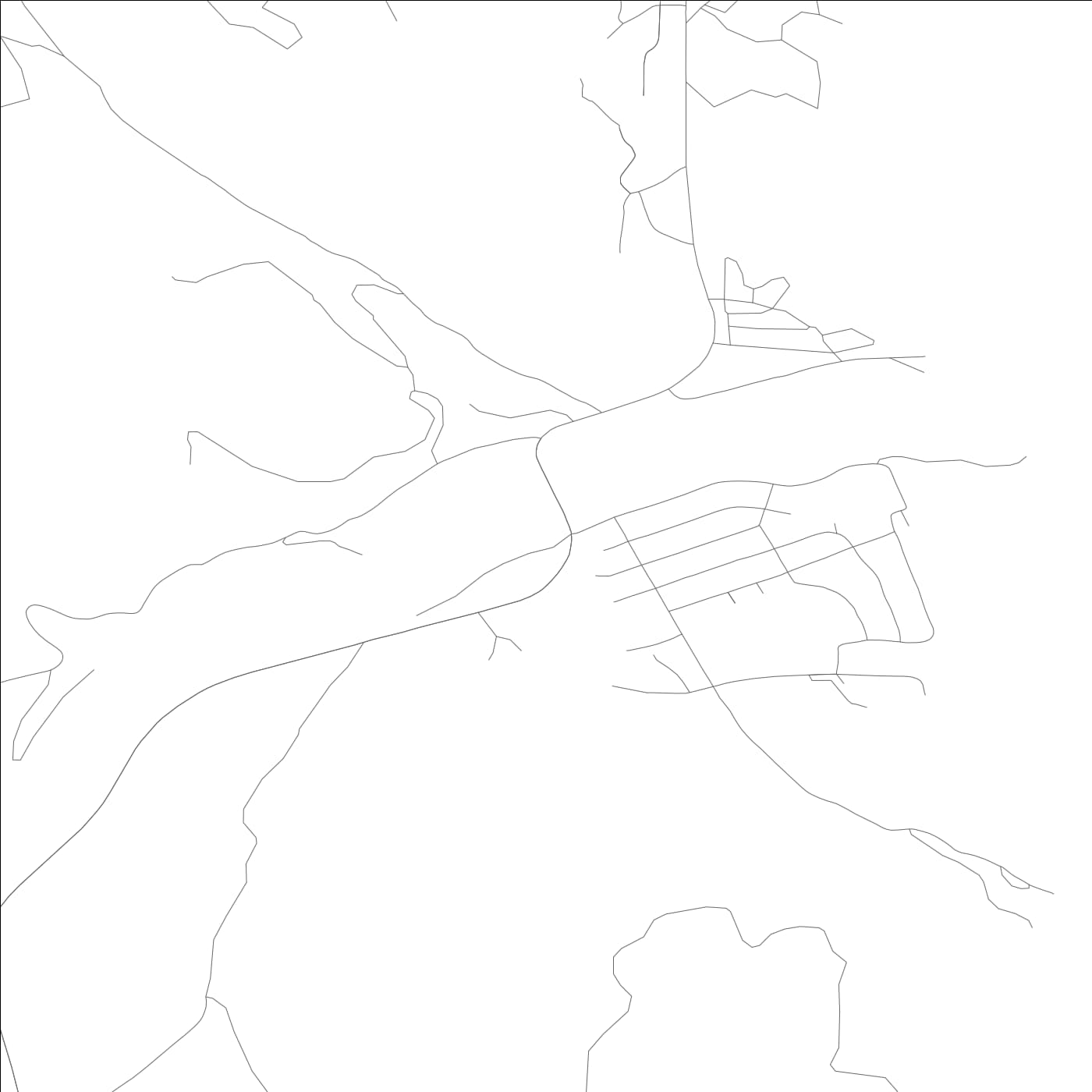 ROAD MAP OF TRINITY CENTER, CALIFORNIA BY MAPBAKES