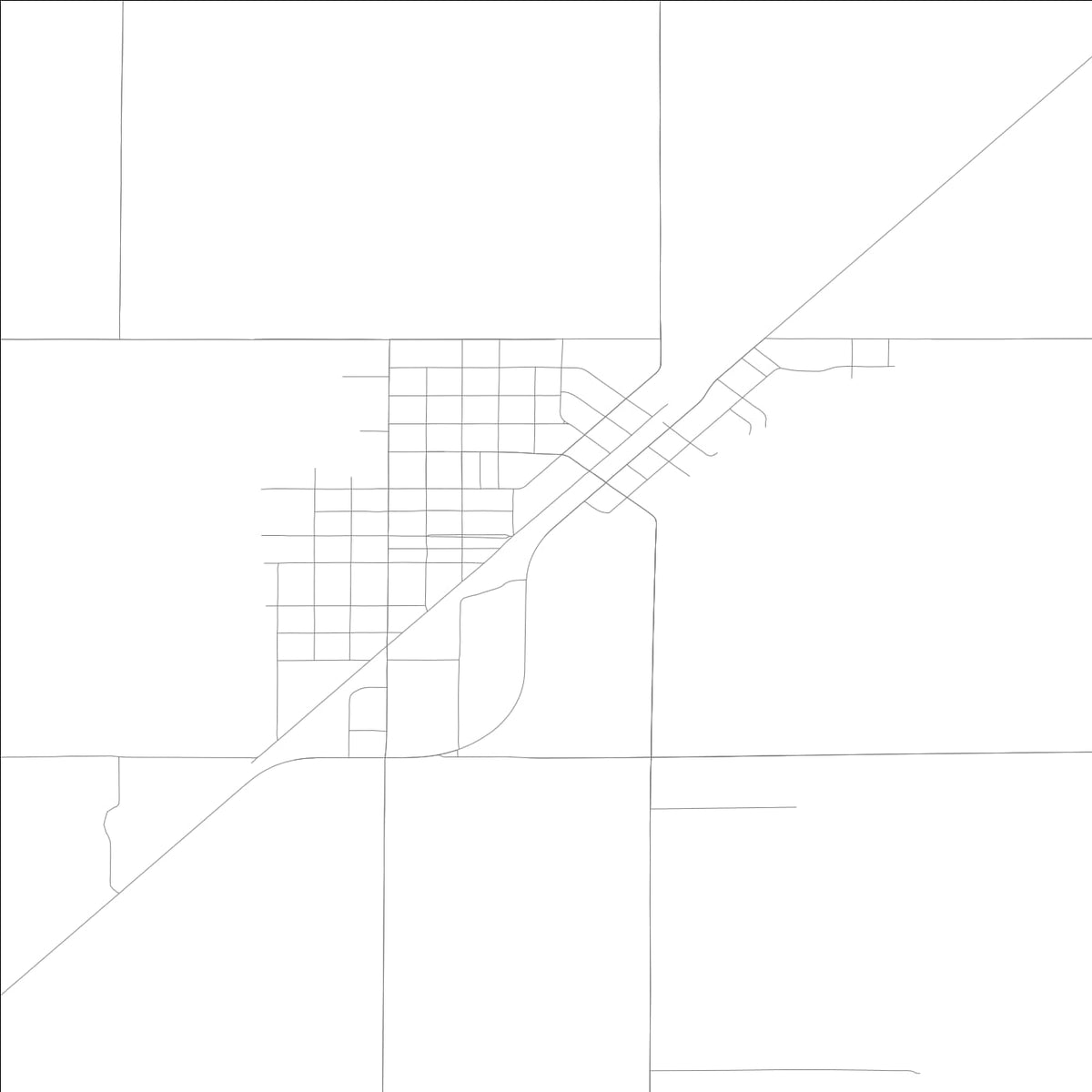 ROAD MAP OF WITT, ILLINOIS BY MAPBAKES