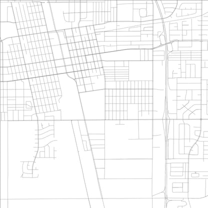 ROAD MAP OF TULARE, CALIFORNIA BY MAPBAKES