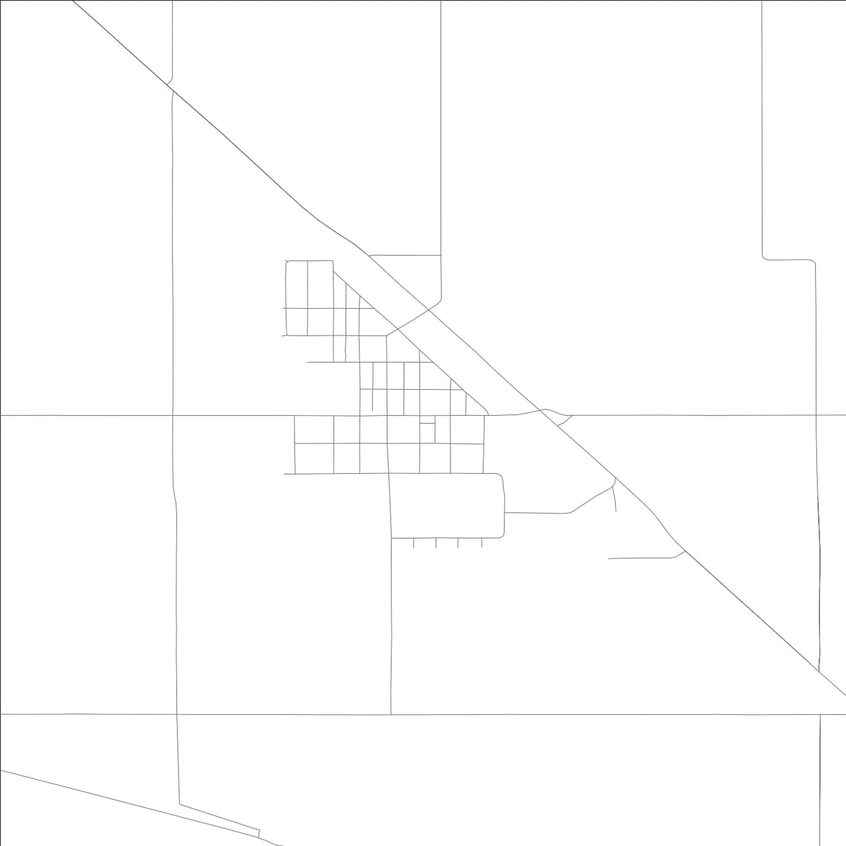 ROAD MAP OF TULELAKE, CALIFORNIA BY MAPBAKES
