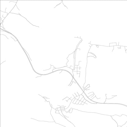 ROAD MAP OF DWALE, KENTUCKY BY MAPBAKES