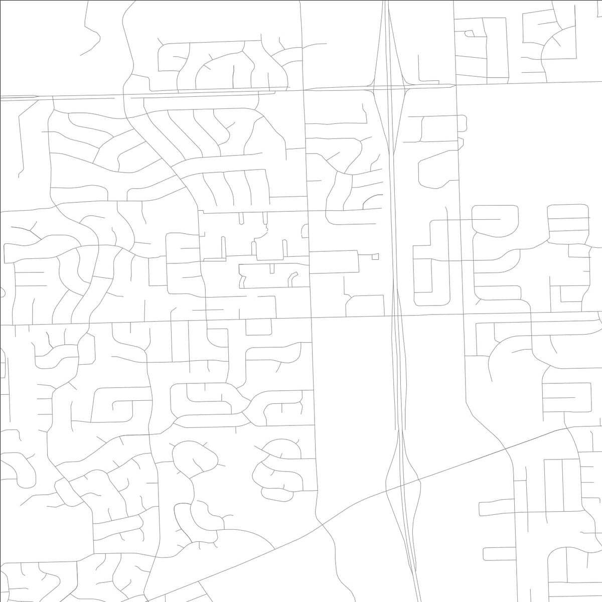 ROAD MAP OF WOODRIDGE, ILLINOIS BY MAPBAKES