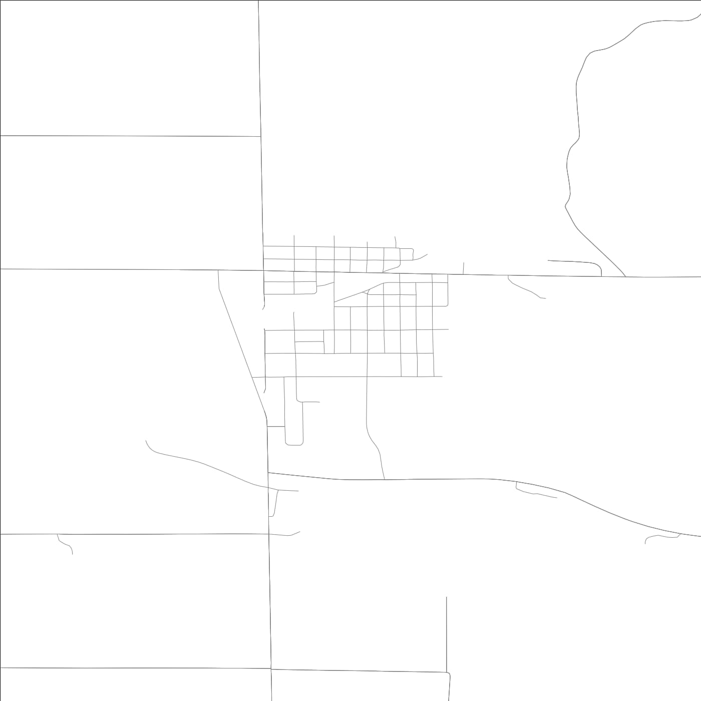 ROAD MAP OF WYANET, ILLINOIS BY MAPBAKES