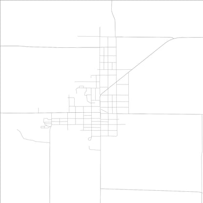 ROAD MAP OF WYOMING, ILLINOIS BY MAPBAKES