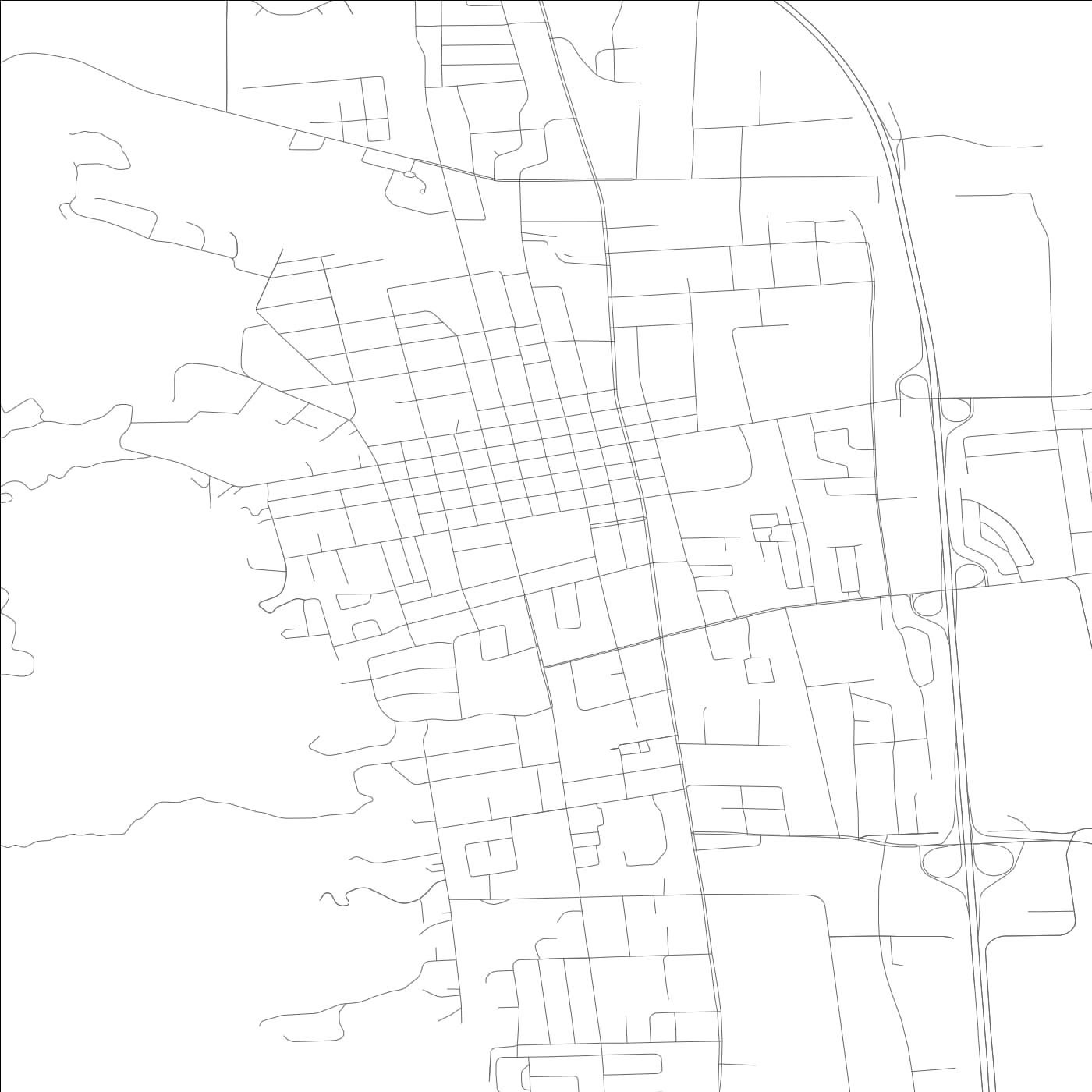 ROAD MAP OF UKIAH, CALIFORNIA BY MAPBAKES