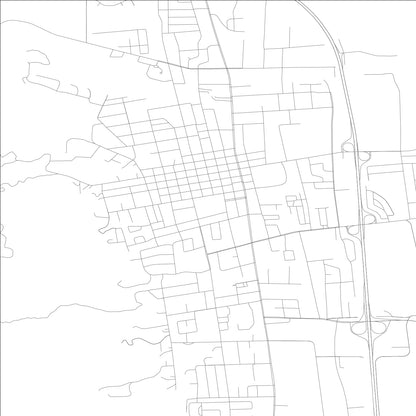 ROAD MAP OF UKIAH, CALIFORNIA BY MAPBAKES