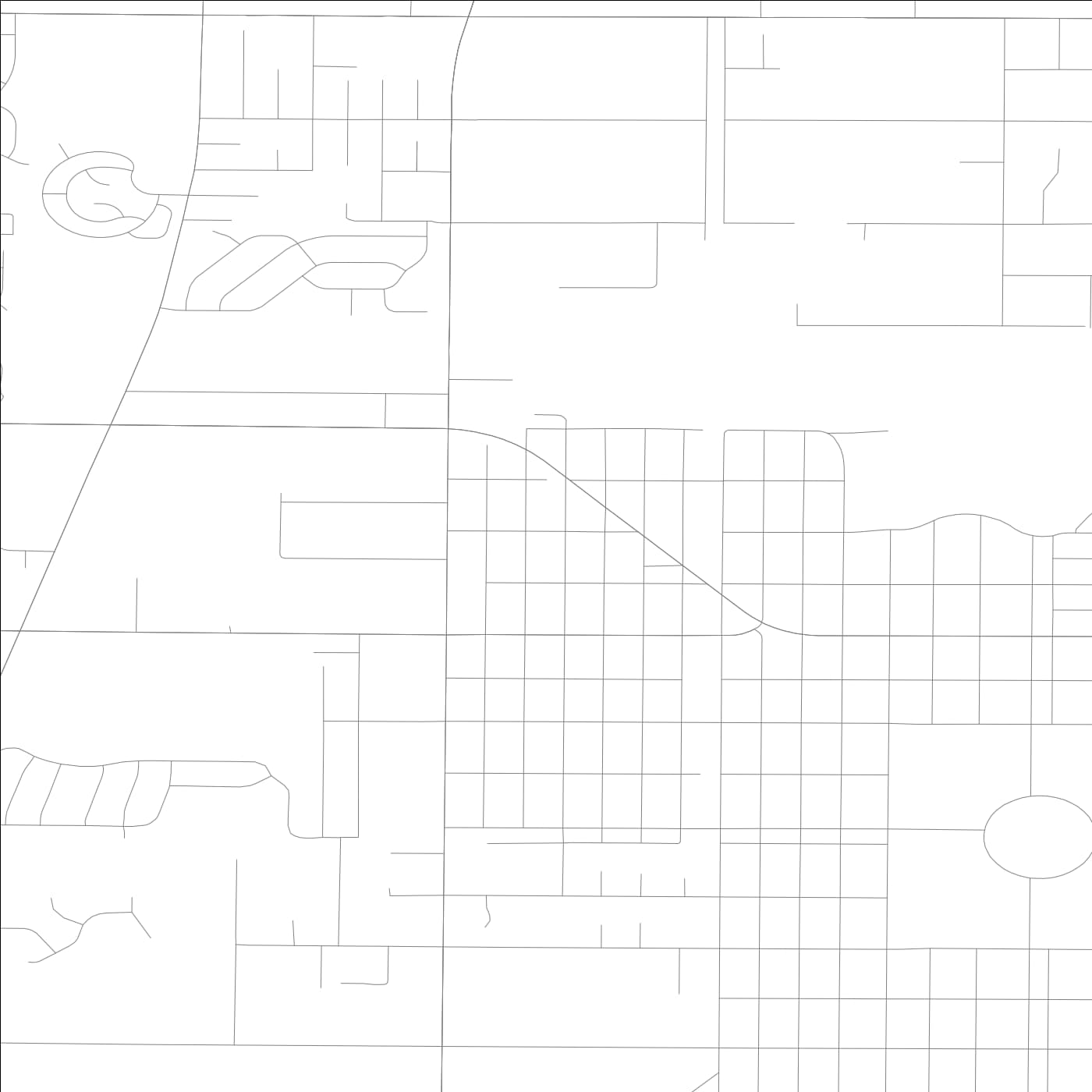 ROAD MAP OF ZION, ILLINOIS BY MAPBAKES