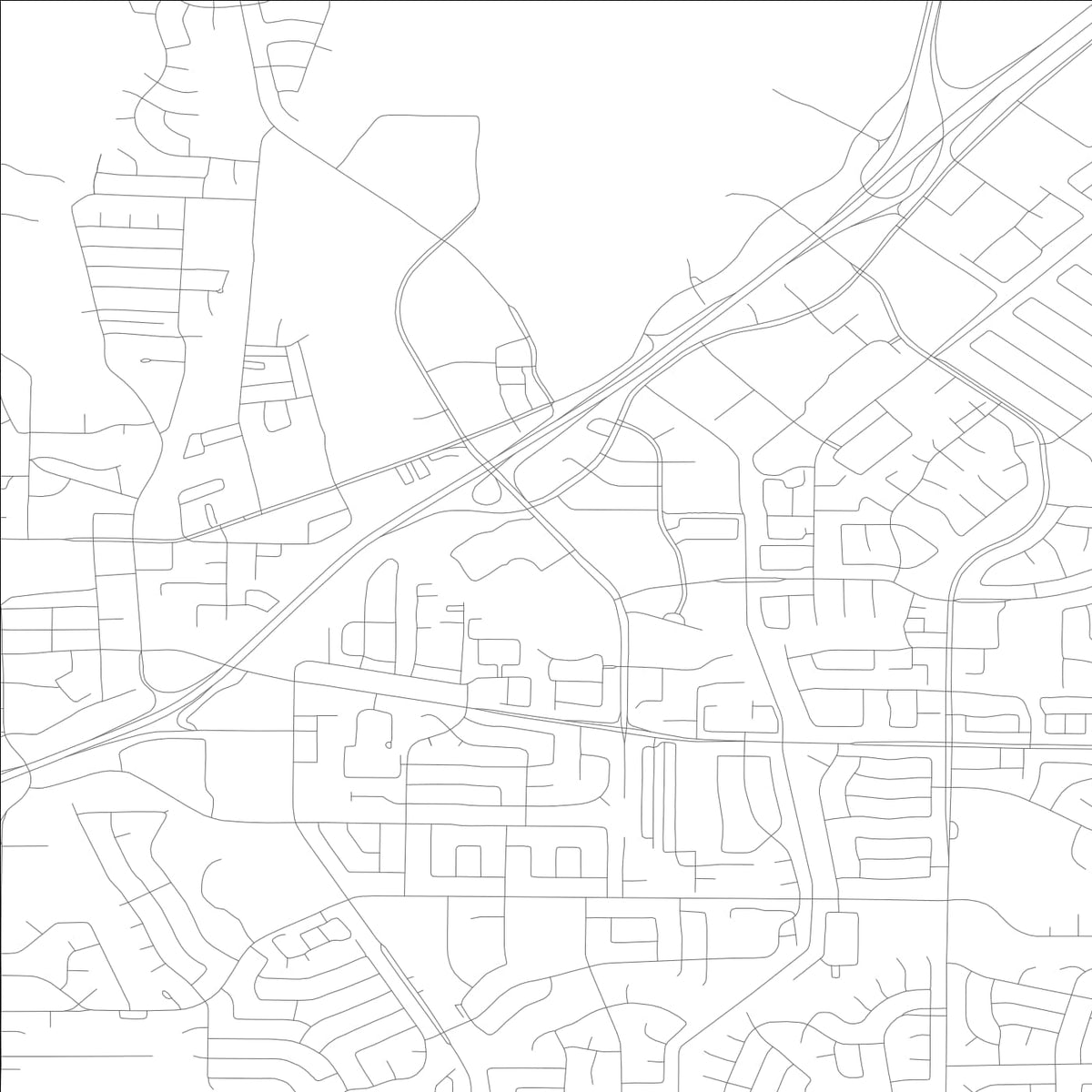 ROAD MAP OF VACAVILLE, CALIFORNIA BY MAPBAKES