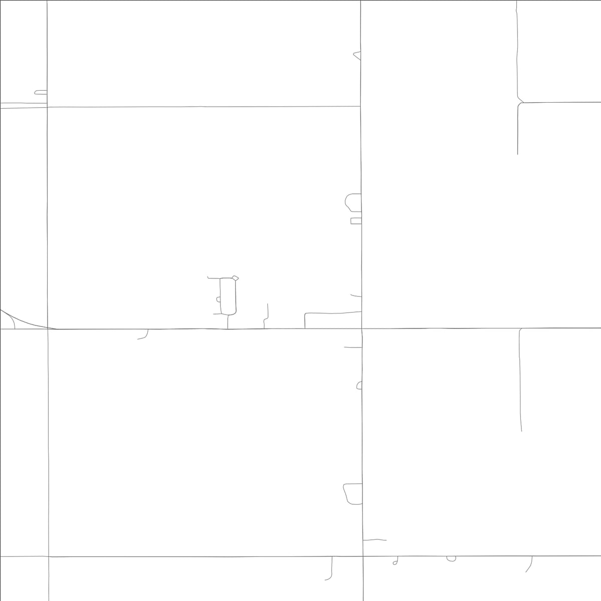 ROAD MAP OF MUD LAKE, IDAHO BY MAPBAKES