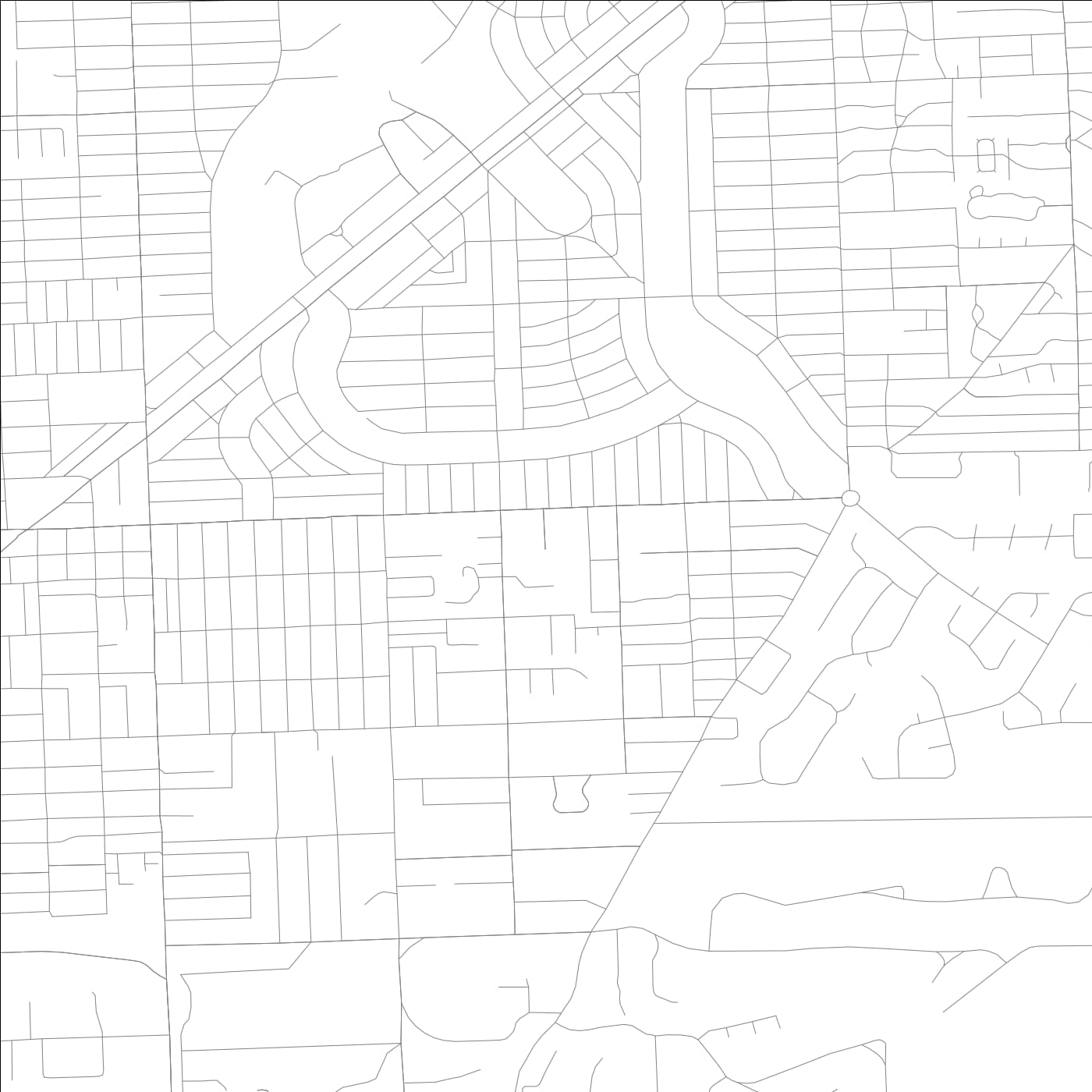 ROAD MAP OF CORAL GABLES, FLORIDA BY MAPBAKES