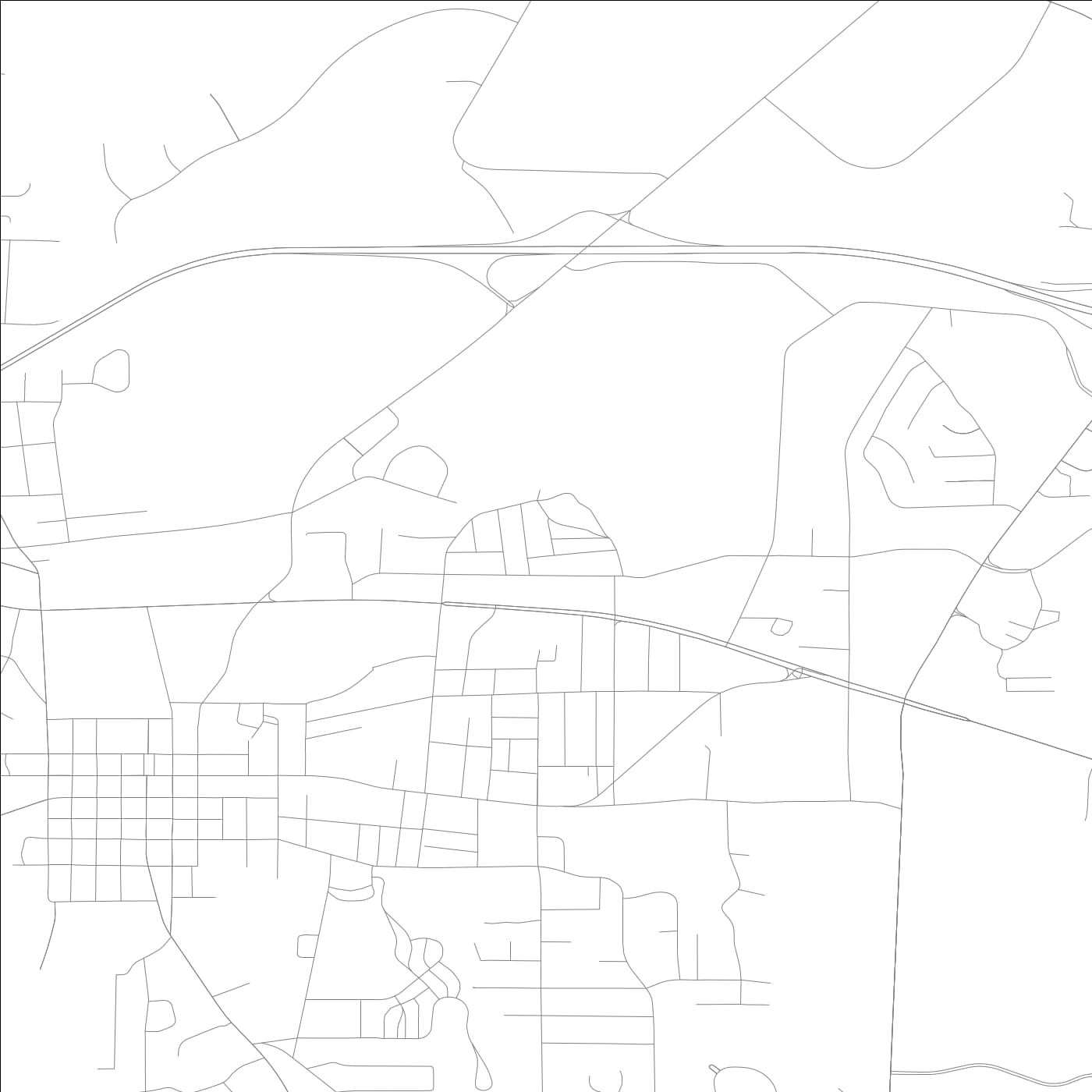 ROAD MAP OF COVINGTON, GEORGIA BY MAPBAKES