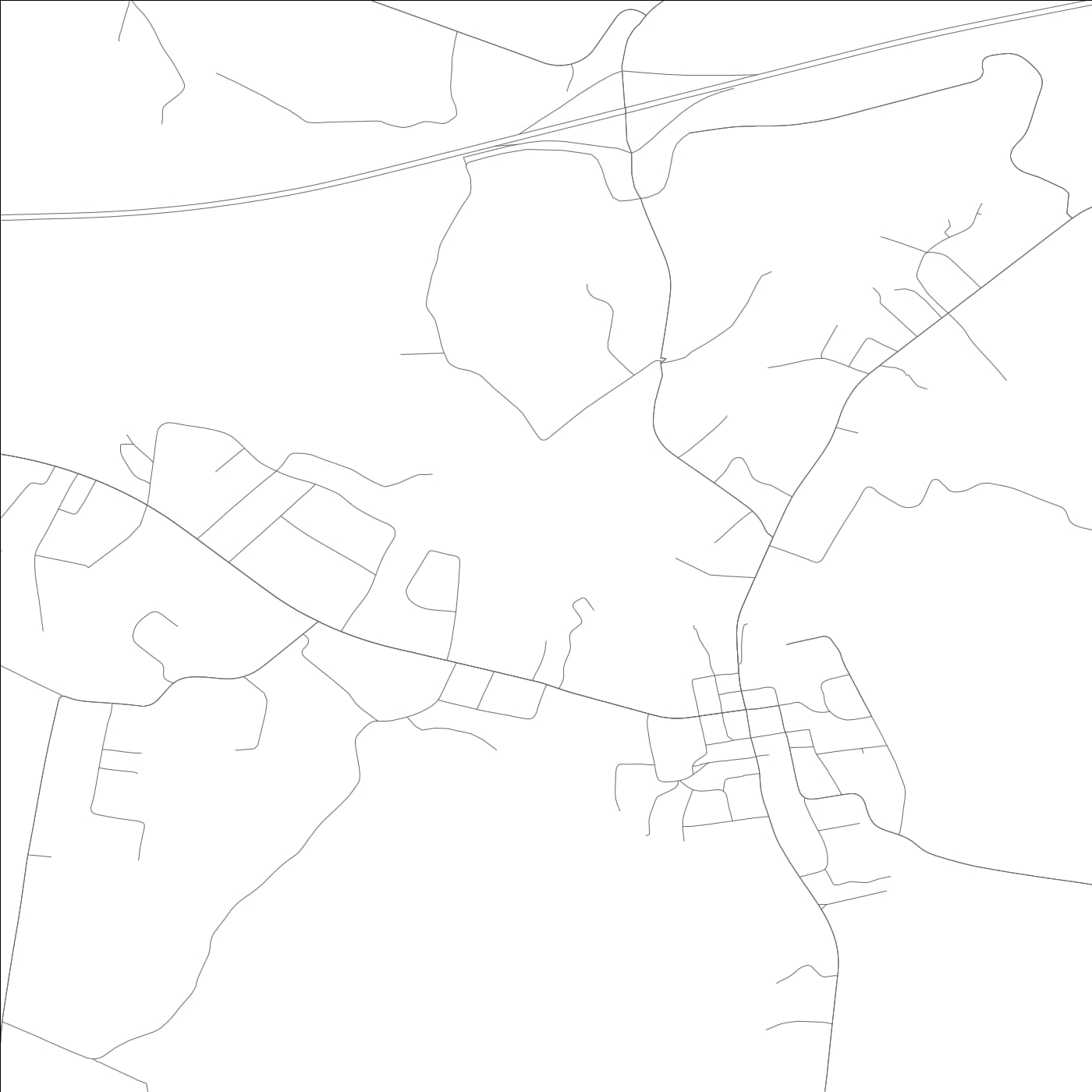 ROAD MAP OF EDMONTON, KENTUCKY BY MAPBAKES