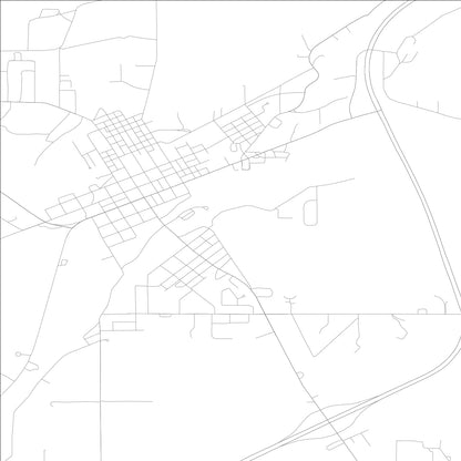 ROAD MAP OF DELPHI, INDIANA BY MAPBAKES