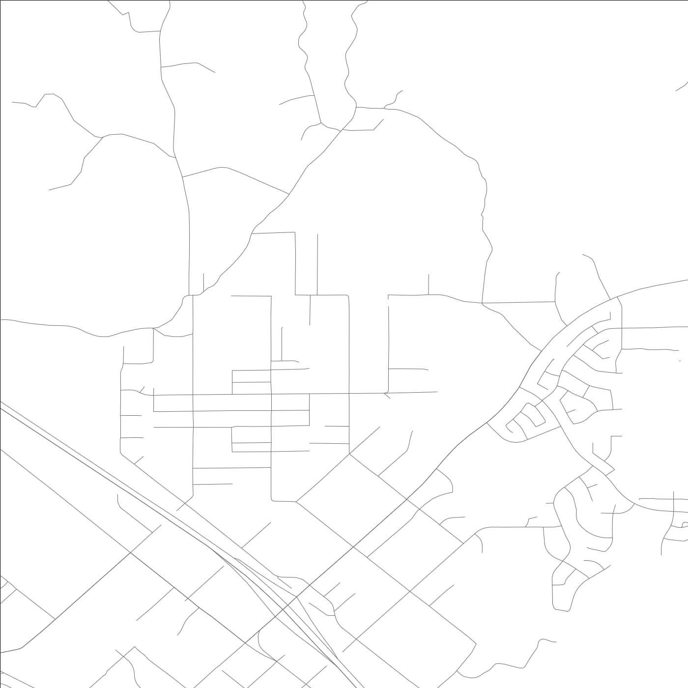 ROAD MAP OF WARM SPRINGS, CALIFORNIA BY MAPBAKES