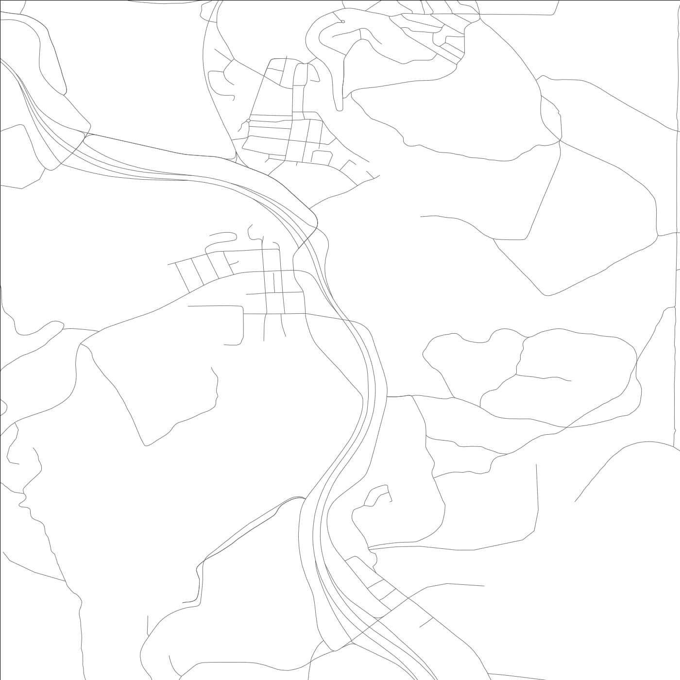 ROAD MAP OF WEED, CALIFORNIA BY MAPBAKES