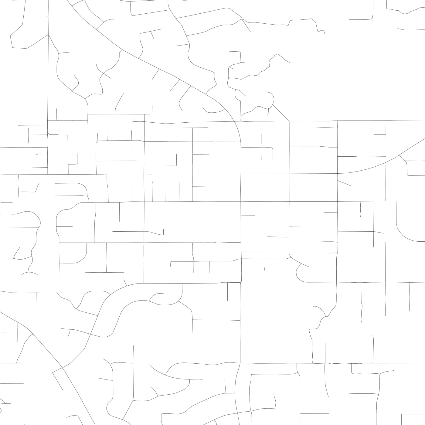 ROAD MAP OF WOODCREST, CALIFORNIA BY MAPBAKES