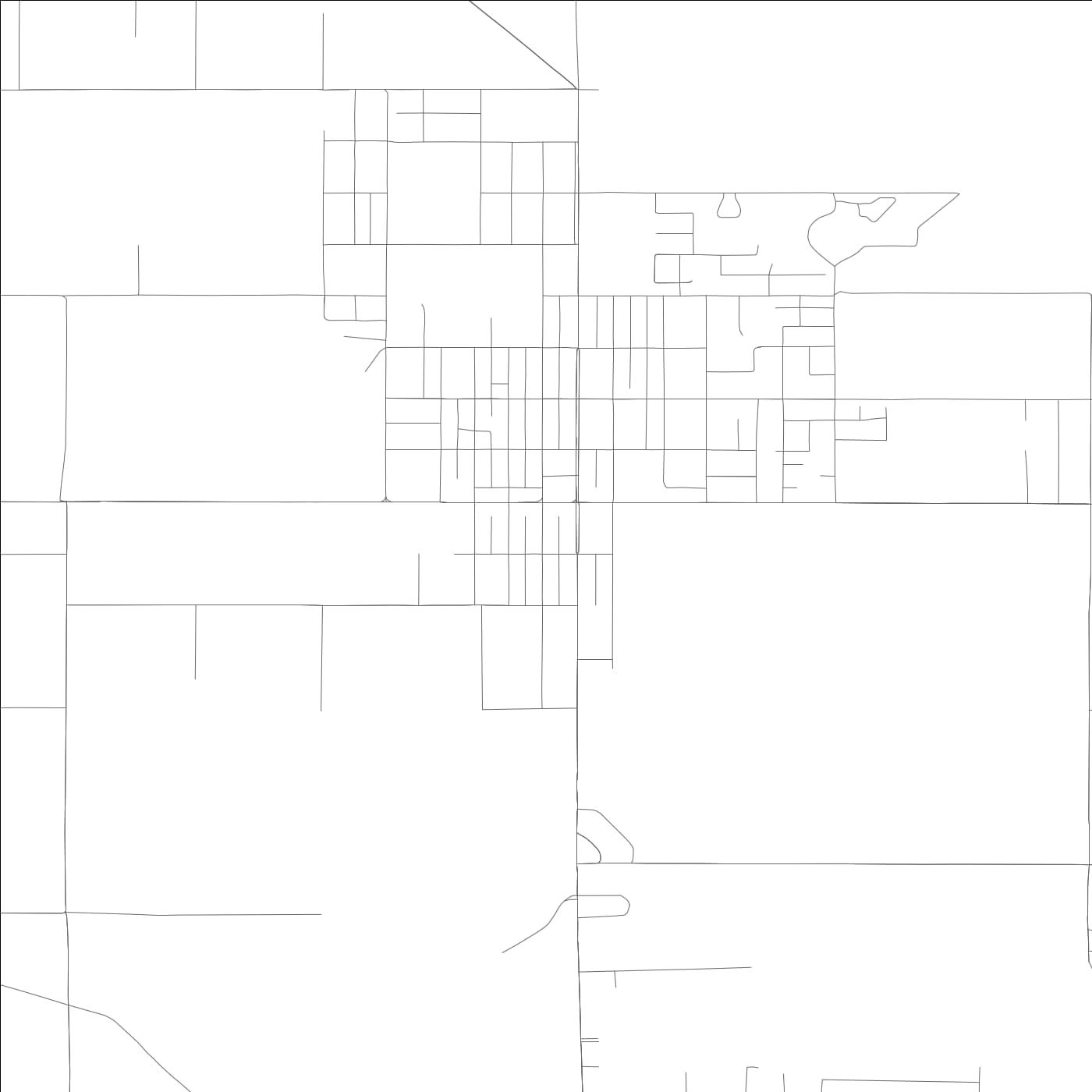 ROAD MAP OF WOODLAKE, CALIFORNIA BY MAPBAKES