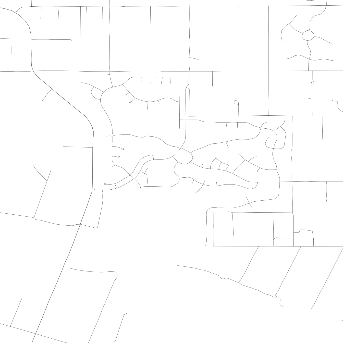 ROAD MAP OF WOODLAND, CALIFORNIA BY MAPBAKES