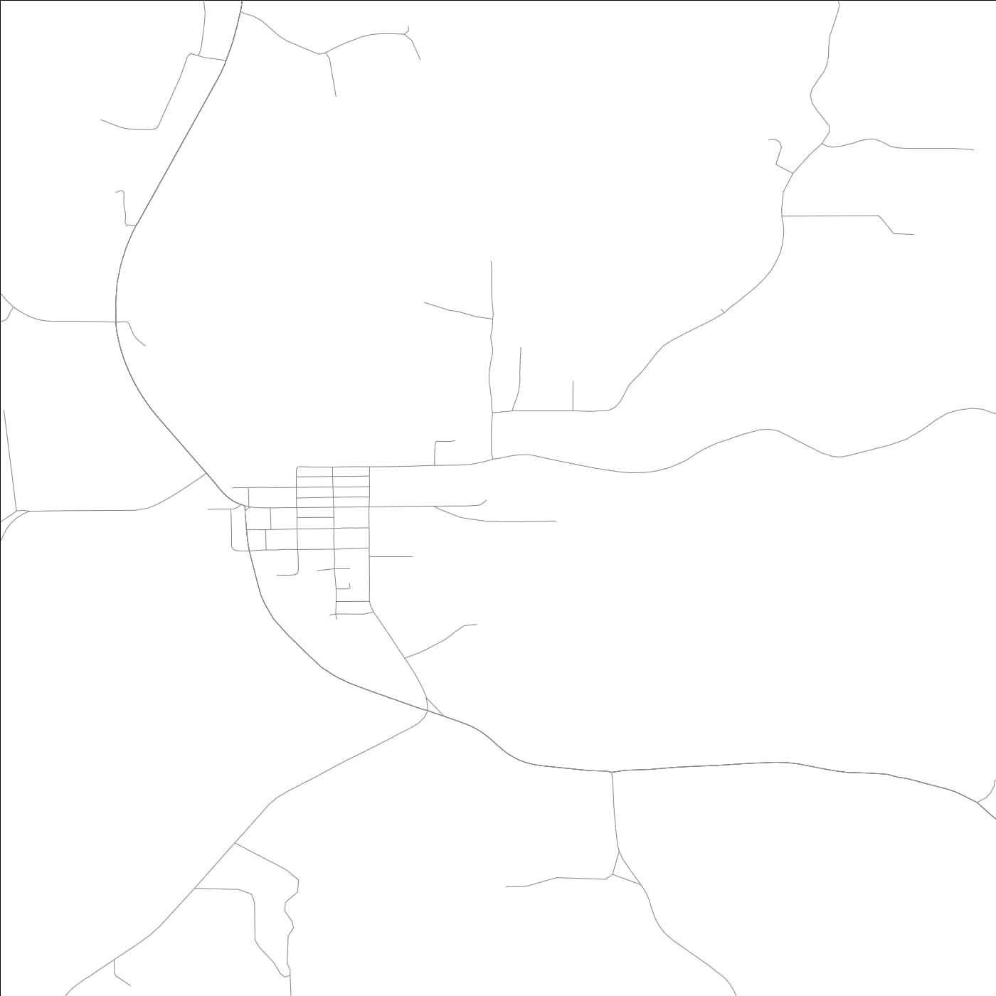 ROAD MAP OF DUBOIS, INDIANA BY MAPBAKES