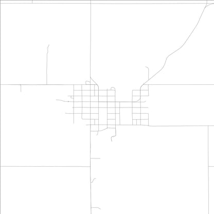 ROAD MAP OF NEZPERCE, IDAHO BY MAPBAKES