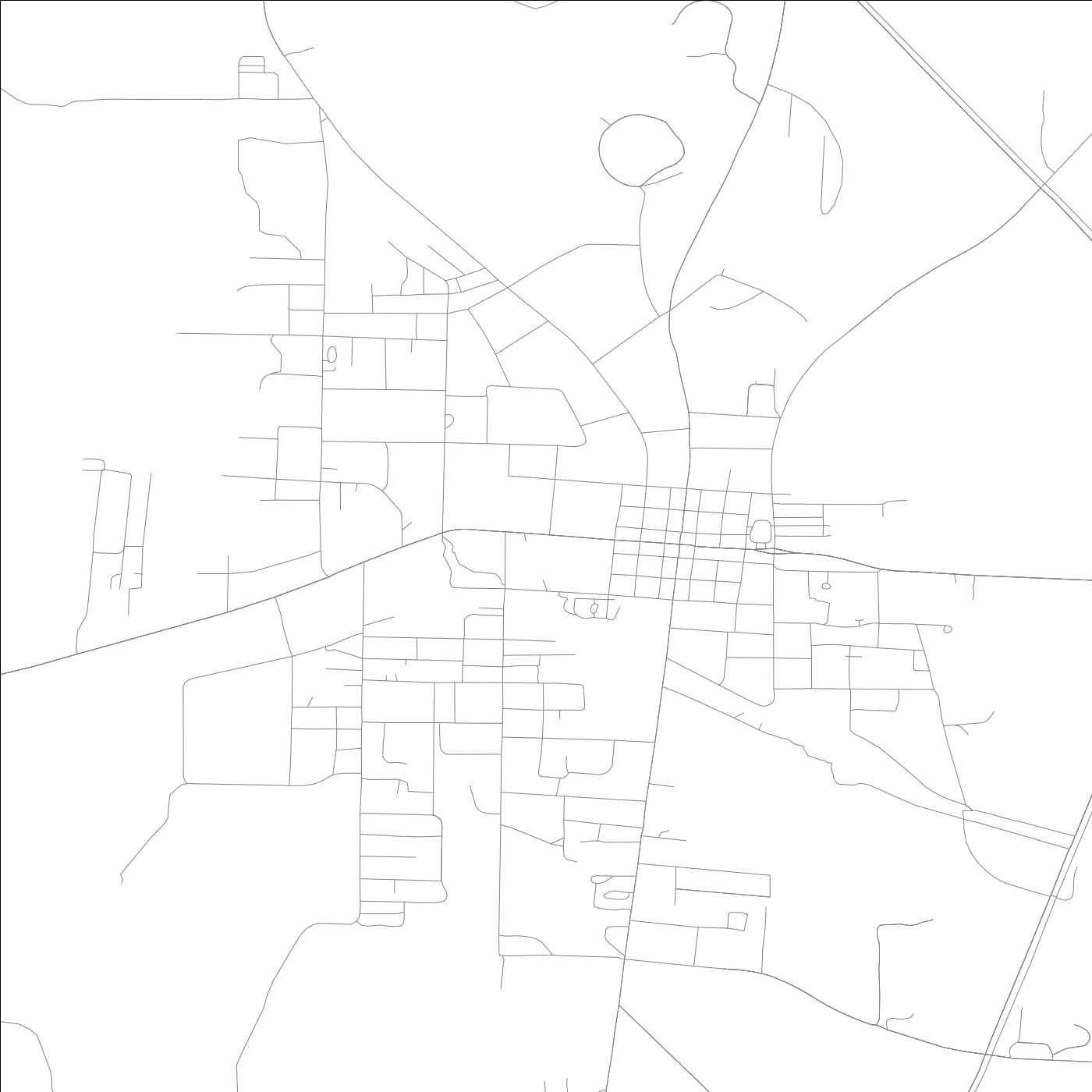 ROAD MAP OF CUTHBERT, GEORGIA BY MAPBAKES