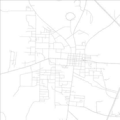 ROAD MAP OF CUTHBERT, GEORGIA BY MAPBAKES