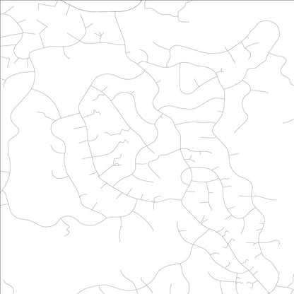 ROAD MAP OF YOSEMITE LAKES, CALIFORNIA BY MAPBAKES