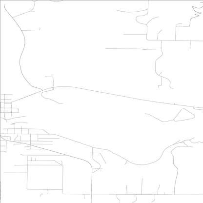 ROAD MAP OF OLDTOWN, IDAHO BY MAPBAKES