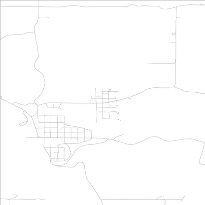 ROAD MAP OF ONAWAY, IDAHO BY MAPBAKES