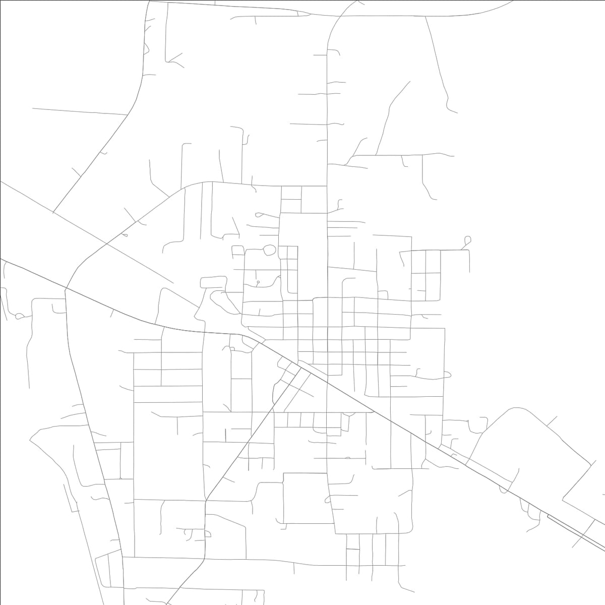 ROAD MAP OF CROSS CITY, FLORIDA BY MAPBAKES