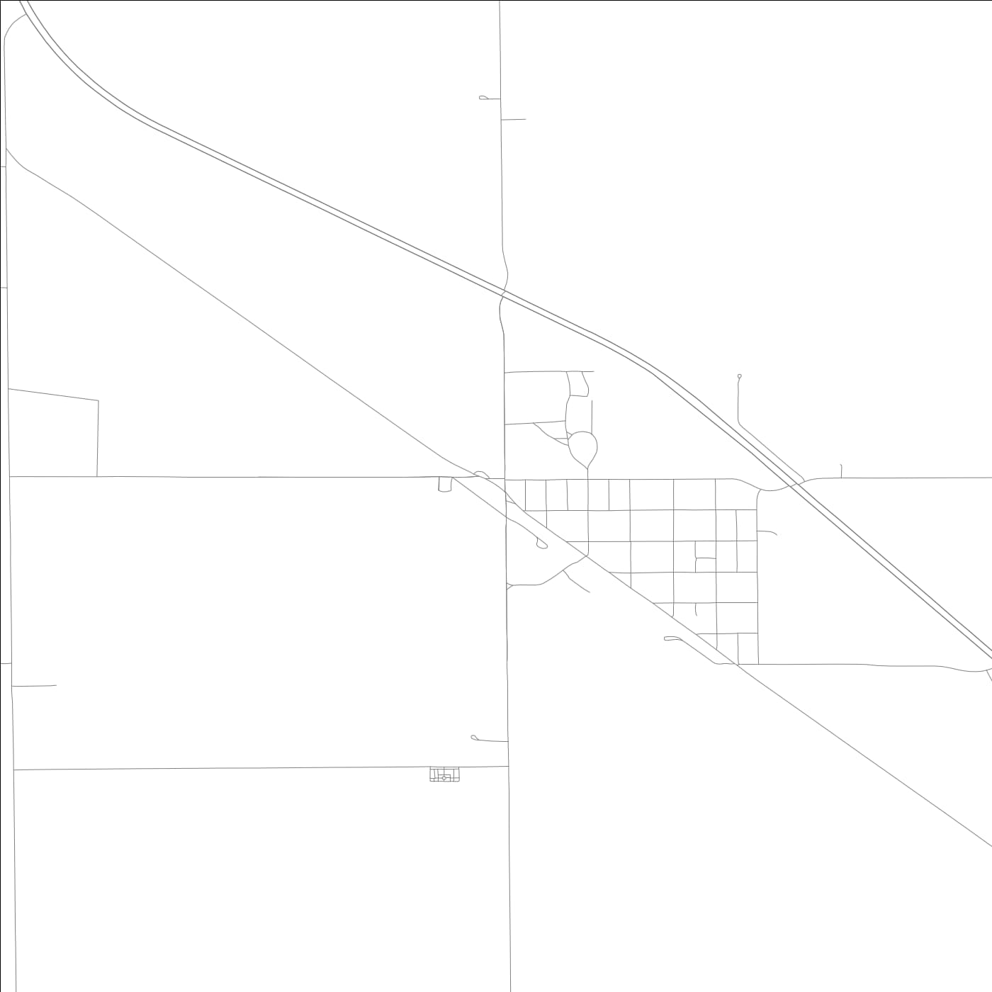 ROAD MAP OF EARL PARK, INDIANA BY MAPBAKES