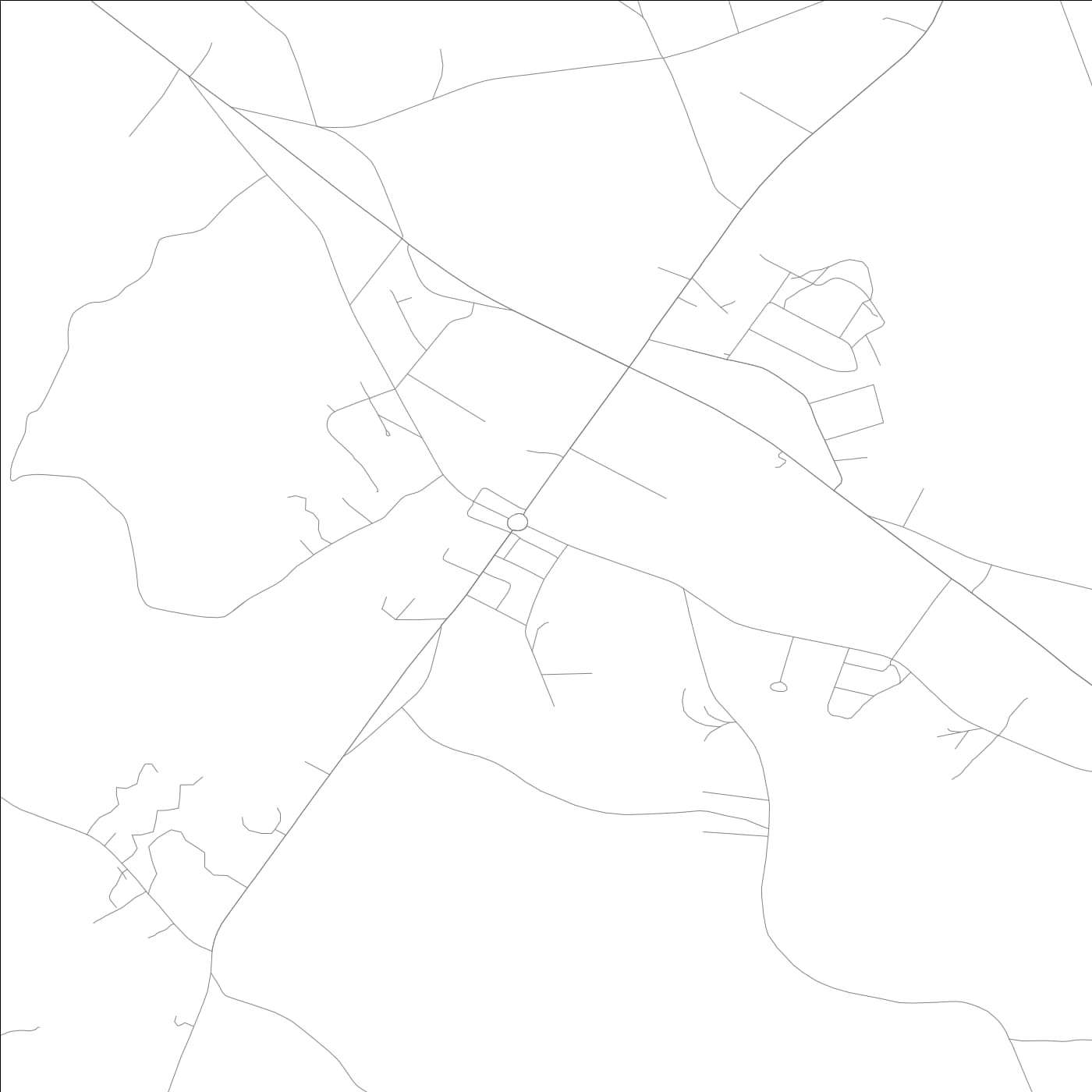 ROAD MAP OF DANIELSVILLE, GEORGIA BY MAPBAKES