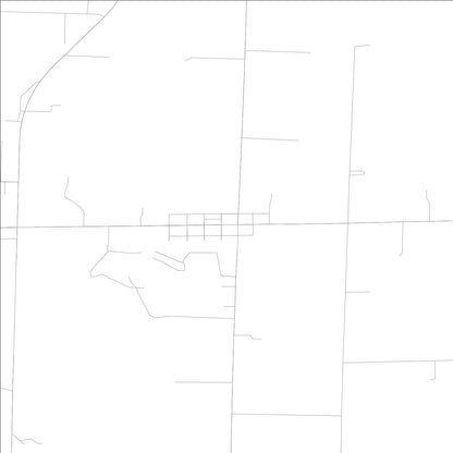 ROAD MAP OF EAST GERMANTOWN, INDIANA BY MAPBAKES