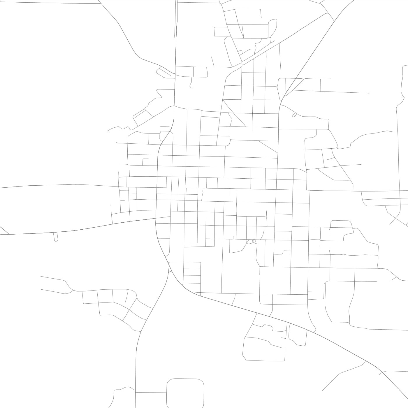 ROAD MAP OF DAWSON, GEORGIA BY MAPBAKES