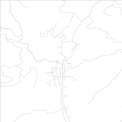 ROAD MAP OF PIERCE, IDAHO BY MAPBAKES