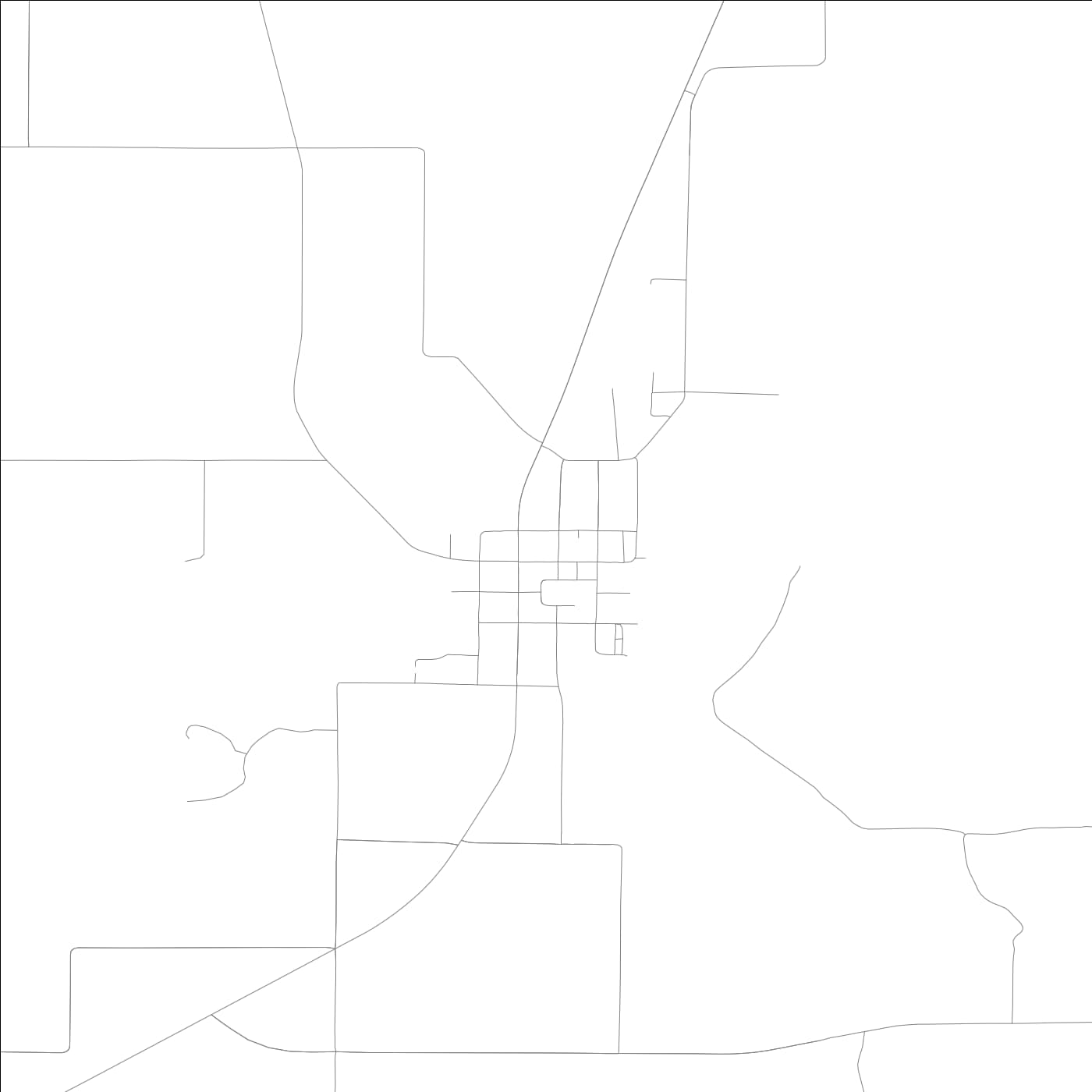 ROAD MAP OF EDWARDSPORT, INDIANA BY MAPBAKES