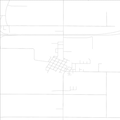 ROAD MAP OF ELBERFELD, INDIANA BY MAPBAKES