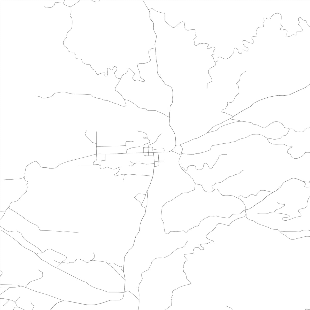 ROAD MAP OF PLACERVILLE, IDAHO BY MAPBAKES