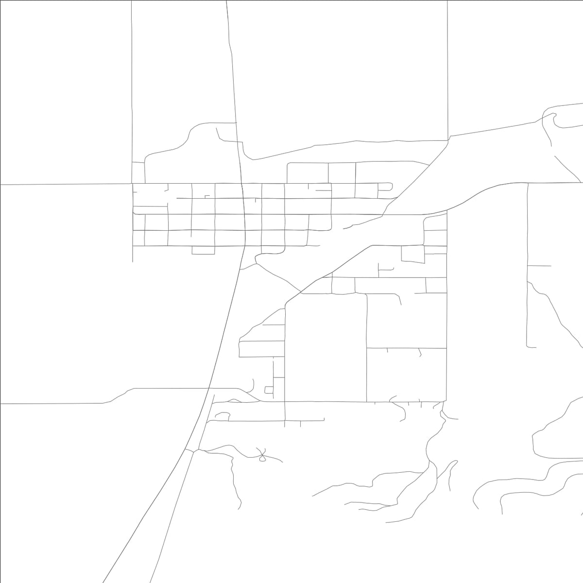 ROAD MAP OF PLUMMER, IDAHO BY MAPBAKES