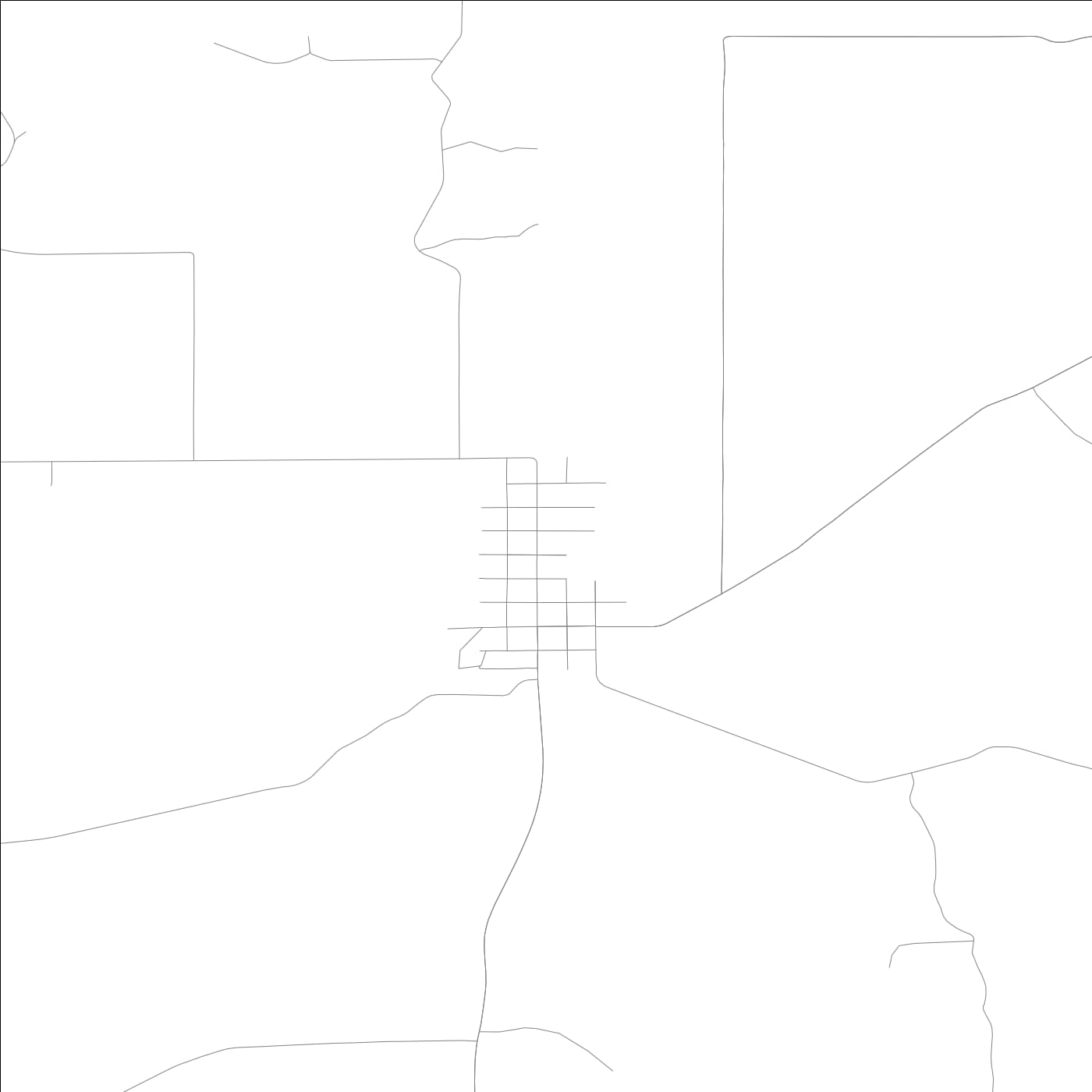 ROAD MAP OF ELIZABETH, INDIANA BY MAPBAKES