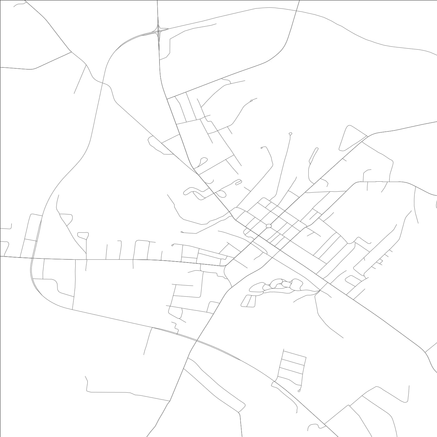 ROAD MAP OF FLEMINGSBURG, KENTUCKY BY MAPBAKES